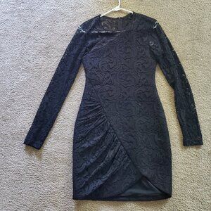 Parker Black Lace Mini Dress